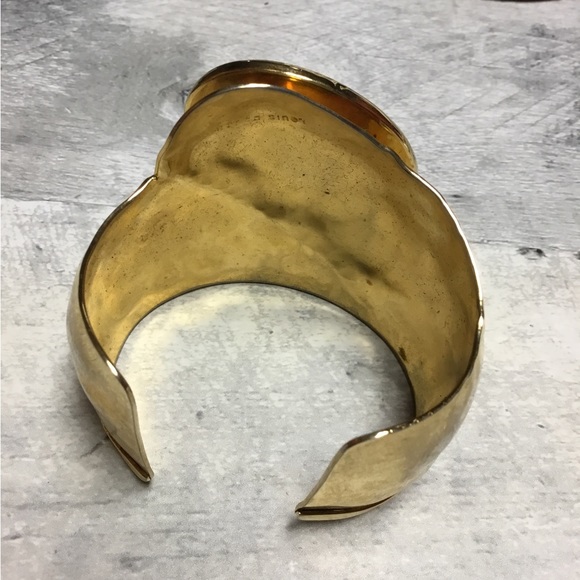 Gold Cuff Bracelet - Picture 2 of 2